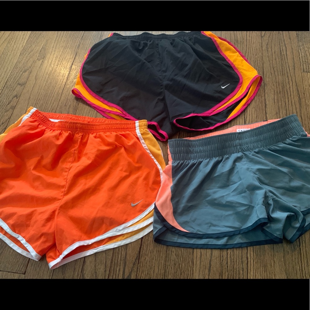 Bundle of 3 Womens Nike Dri-Fit Shorts (Med)